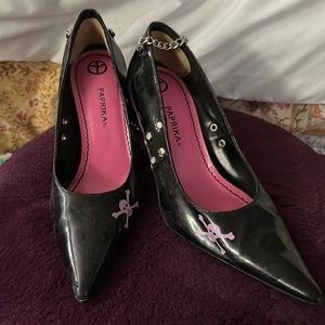 Paprika rocker heels